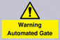 WV7856: Warning Automated Gate