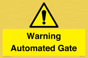 WV7856: Warning Automated Gate