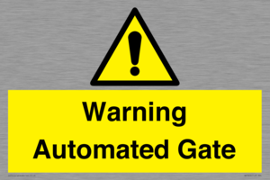 WV7856: Warning Automated Gate