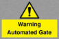 WV7856: Warning Automated Gate