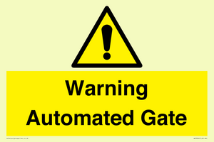 WV7856: Warning Automated Gate