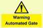 WV7856: Warning Automated Gate