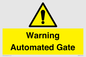 WV7856: Warning Automated Gate