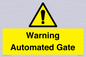 WV7856: Warning Automated Gate
