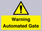 WV7856: Warning Automated Gate