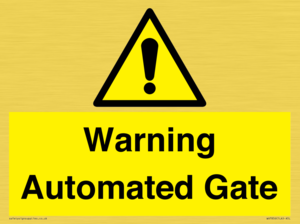WV7856: Warning Automated Gate