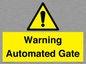 WV7856: Warning Automated Gate