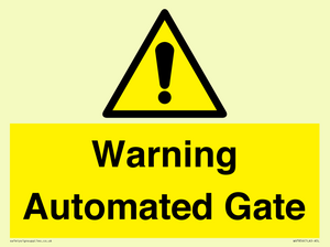 WV7856: Warning Automated Gate