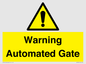 WV7856: Warning Automated Gate