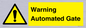 WV7856: Warning Automated Gate