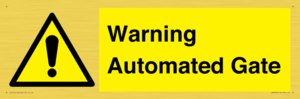 WV7856: Warning Automated Gate