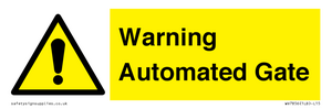 WV7856: Warning Automated Gate