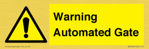 WV7856: Warning Automated Gate