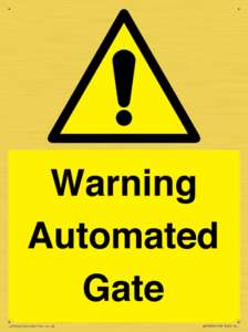 WV7856: Warning Automated Gate