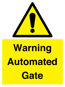 WV7856: Warning Automated Gate