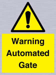 WV7856: Warning Automated Gate