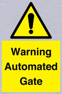 WV7856: Warning Automated Gate