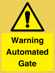 WV7856: Warning Automated Gate
