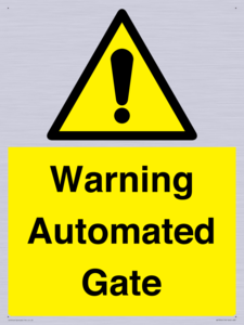 WV7856: Warning Automated Gate