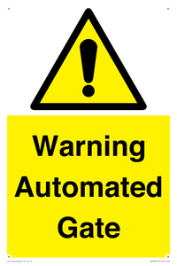 WV7856: Warning Automated Gate