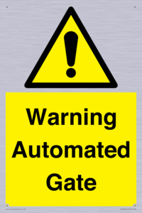 WV7856: Warning Automated Gate