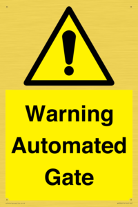 WV7856: Warning Automated Gate