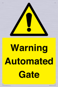 WV7856: Warning Automated Gate