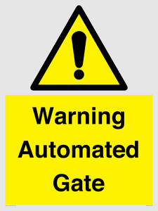 WV7856: Warning Automated Gate
