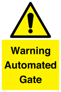WV7856: Warning Automated Gate