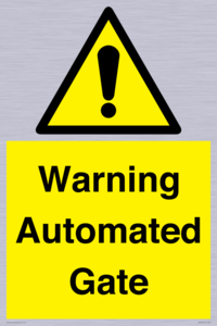 WV7856: Warning Automated Gate