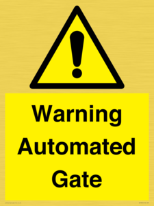 WV7856: Warning Automated Gate