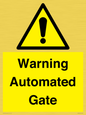 WV7856: Warning Automated Gate