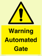 WV7856: Warning Automated Gate