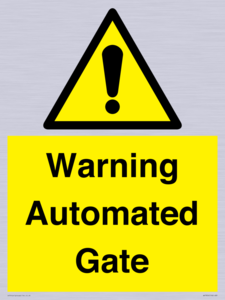 WV7856: Warning Automated Gate