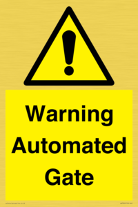WV7856: Warning Automated Gate