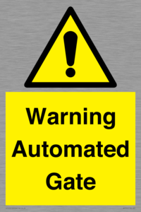 WV7856: Warning Automated Gate