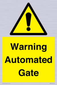 WV7856: Warning Automated Gate