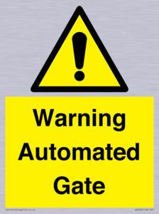 WV7856: Warning Automated Gate