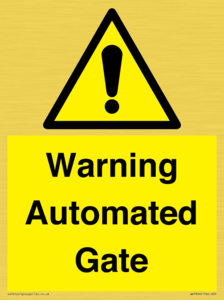 WV7856: Warning Automated Gate