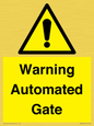 WV7856: Warning Automated Gate