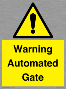 WV7856: Warning Automated Gate