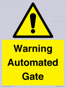 WV7856: Warning Automated Gate