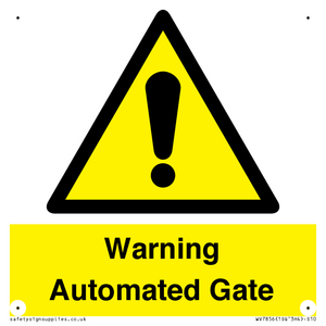 WV7856: Warning Automated Gate