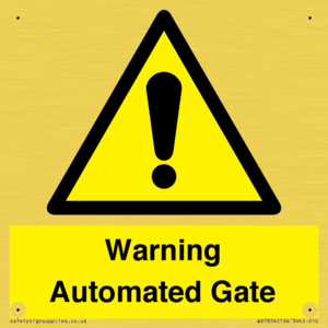 WV7856: Warning Automated Gate