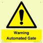 WV7856: Warning Automated Gate