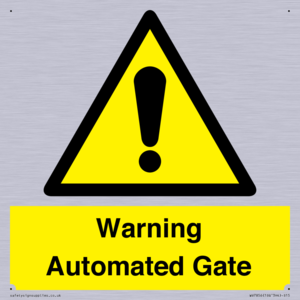 WV7856: Warning Automated Gate