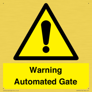 WV7856: Warning Automated Gate