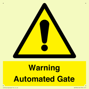 WV7856: Warning Automated Gate