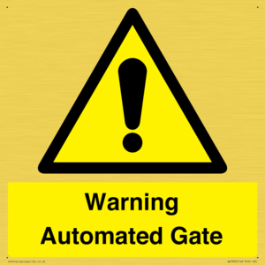 WV7856: Warning Automated Gate