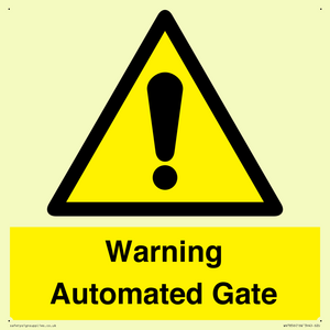 WV7856: Warning Automated Gate